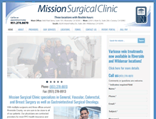 Tablet Screenshot of missionsurgical.com